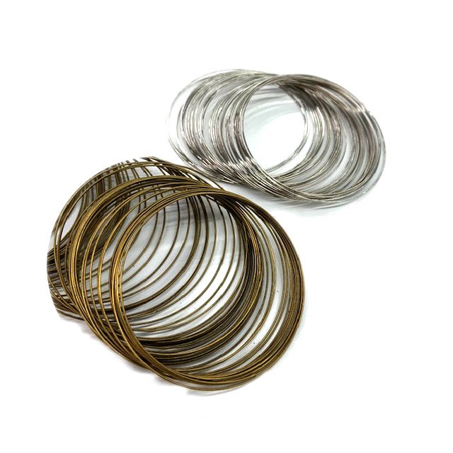 ALAMBRE CON MEMORIA PARA PULSERA (6CM DIAMETRO)