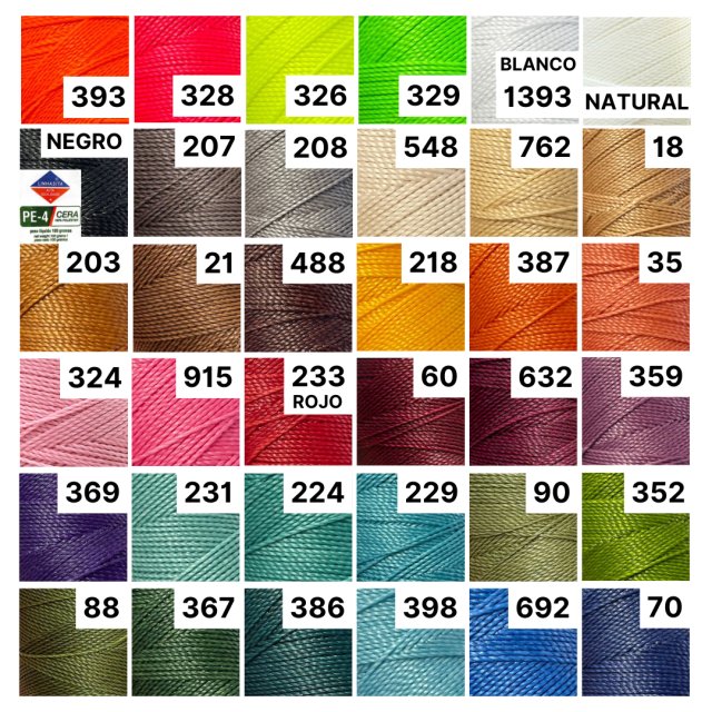 HILO ENCERADO 1MM (BOBINA 100G)