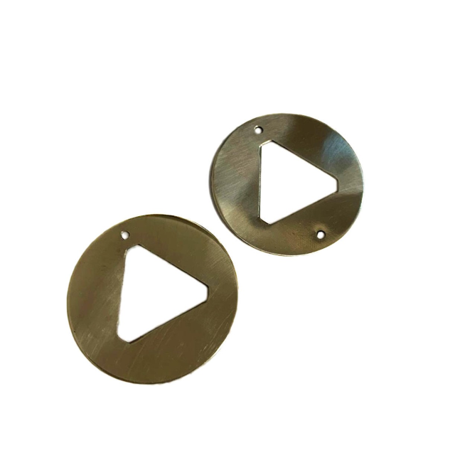 DIJE CIRCULO TRIANGULO 28MM - ALPACA