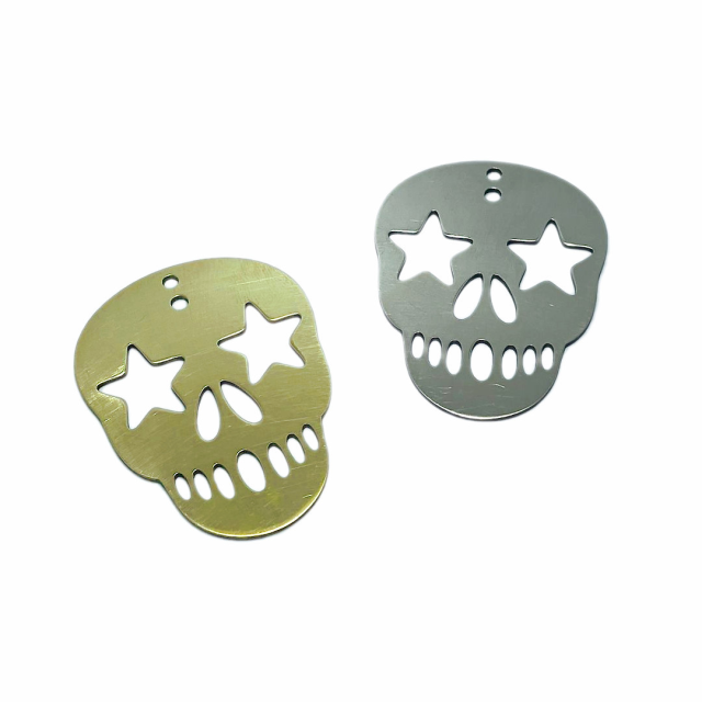 DIJE CALAVERA - ESTRELLAS 46X36MM ALP-LAT