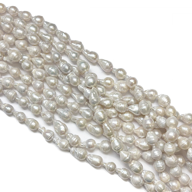 PERLAS DE RIO 12MM APROX - GOTA IRREGULAR