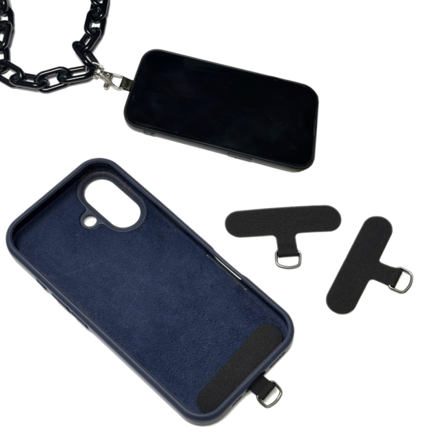 BASE CON PESTAÑA PARA CORREA DE CELULAR - CON ARGOLLA