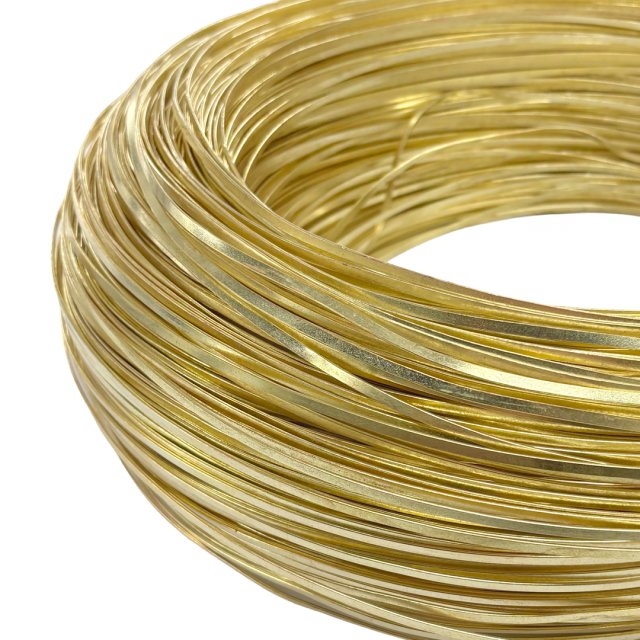ALAMBRE LATON-BRONCE CHATO 3X1MM (20G X METRO) - BLANDO