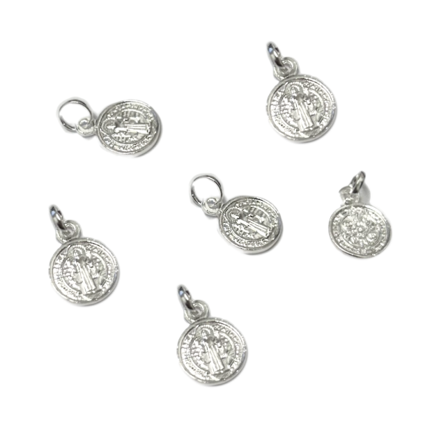 DIJE SAN BENITO 10MM - PLATA 925