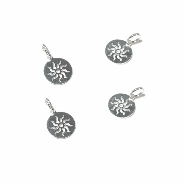 DIJE MEDALLA 10MM SOL - PLATA 925