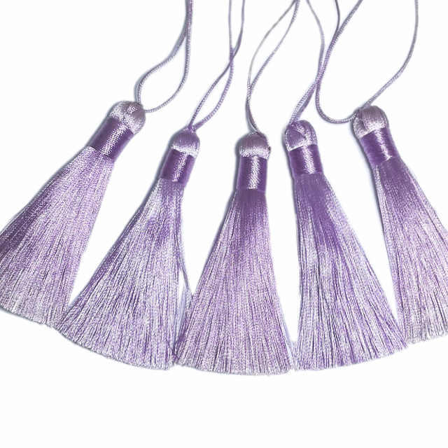 BORLAS DE SEDA 85MM APROX - LILA