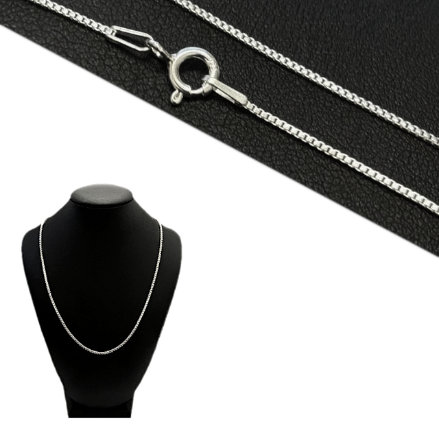 CADENA ARMADA VENECIANA 0.9MM X 40CM - PLATA 925