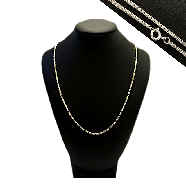 CADENA ARMADA VENECIANA 1.1MM X 45CM - PLATA 925