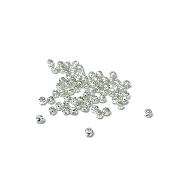 BOLITA RAYADA 3MM - PLATA 925