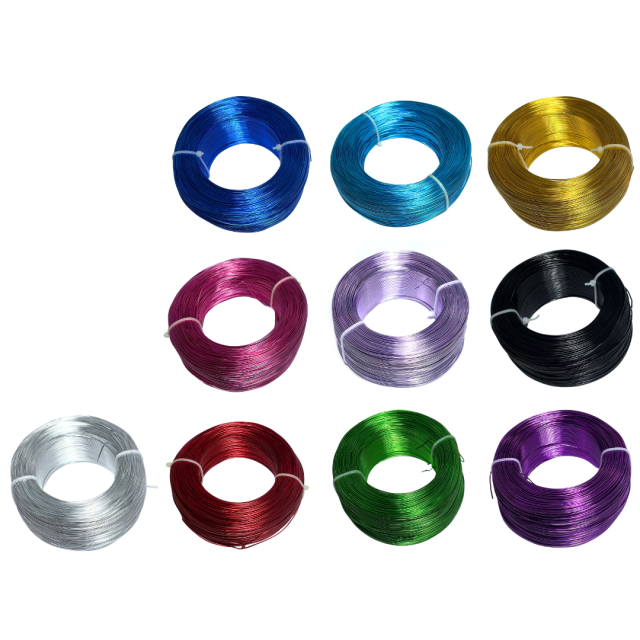 ALAMBRE ALUMINIO 1.0MM COLORES 2.23G X METRO