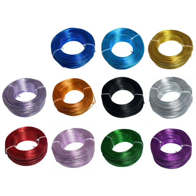 ALAMBRE ALUMINIO 2.0MM COLORES 8,9G X METRO