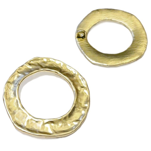 DIJE MEDALLA CIRCULO XL 50MM - DORADO MATE