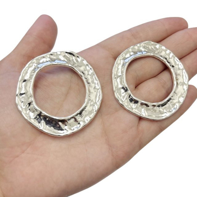 DIJE MEDALLA CIRCULO XL 50MM - NIQUEL