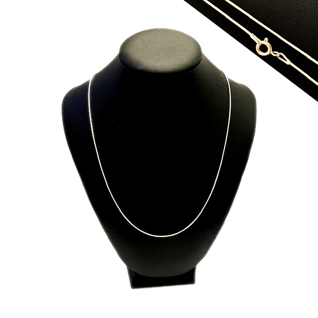 CADENA ARMADA COLA DE RATON 0.8MM X 40CM - PLATA 925