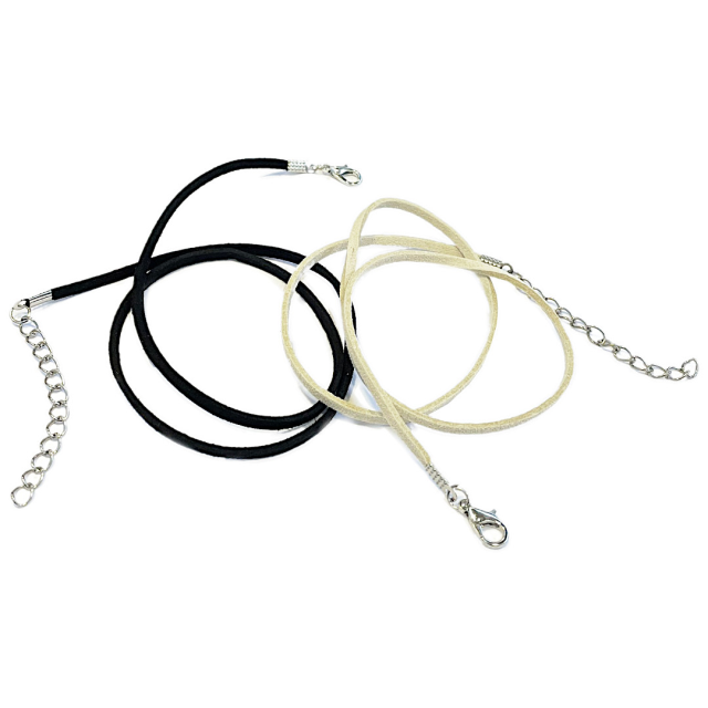 CINTA SIMIL GAMUZA ARMADA 2.7MM -45CM + 5CM CADENA ALARGUE