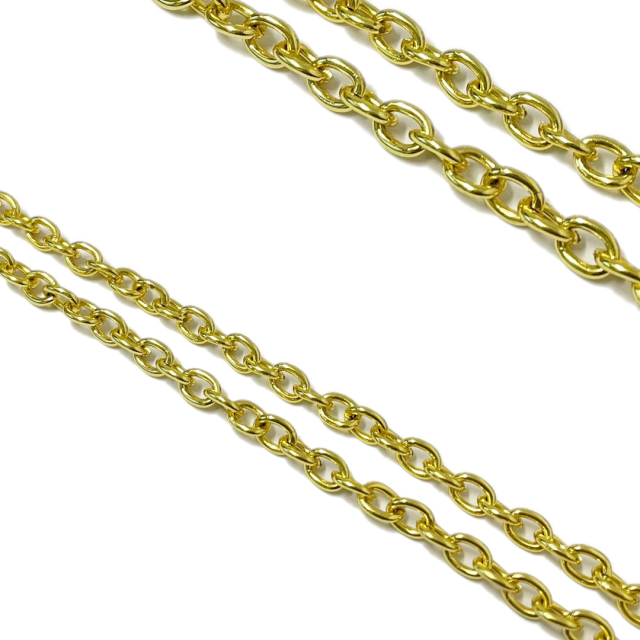 CADENA DERECHA 1.5X8X6MM DORADA (NACIONAL)