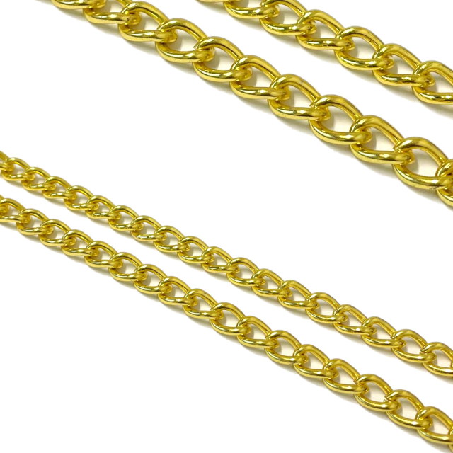 CADENA GRUME (2X11X8.5MM) (NACIONAL) - DORADO