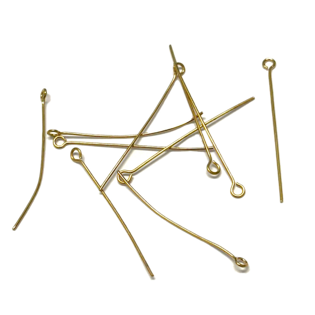 CLAVOS CON ARITO 40X0.7MM - ACERO DORADO