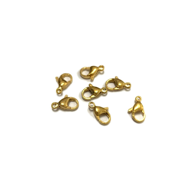 CIERRE MOSQUETON 12MM - ACERO DORADO