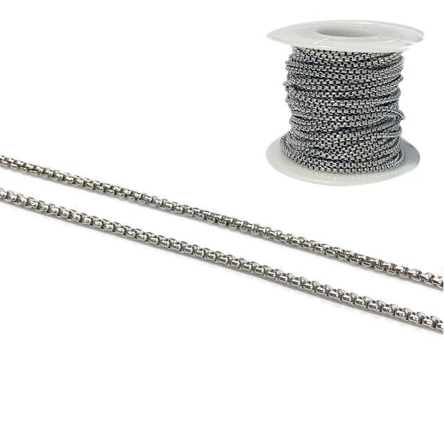CADENA CUADRADA 2MM - ACERO