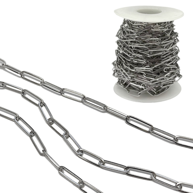 CADENA DERECHA MEDIA CAÑA 1490 (1X15X4.5MM) - ACERO