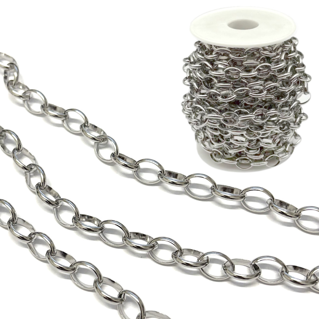 CADENA ROLO OVAL 1502 (2.5X12X9MM) - ACERO