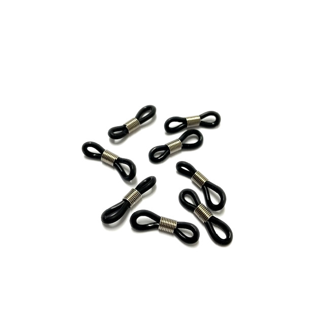 TERMINAL DE GOMA PARA CORREA DE LENTES - ACERO