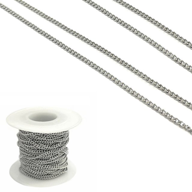 CADENA GRUME LN-1261CH (0.6X3X2.5MM) - ACERO