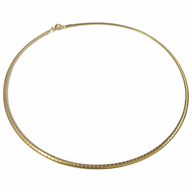 GARGANTILLA FLEXIBLE 3MM X 45CM - ACERO DORADO