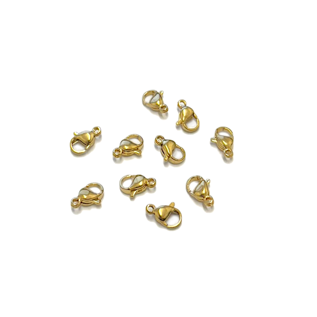 CIERRE MOSQUETON 10MM - ACERO DORADO