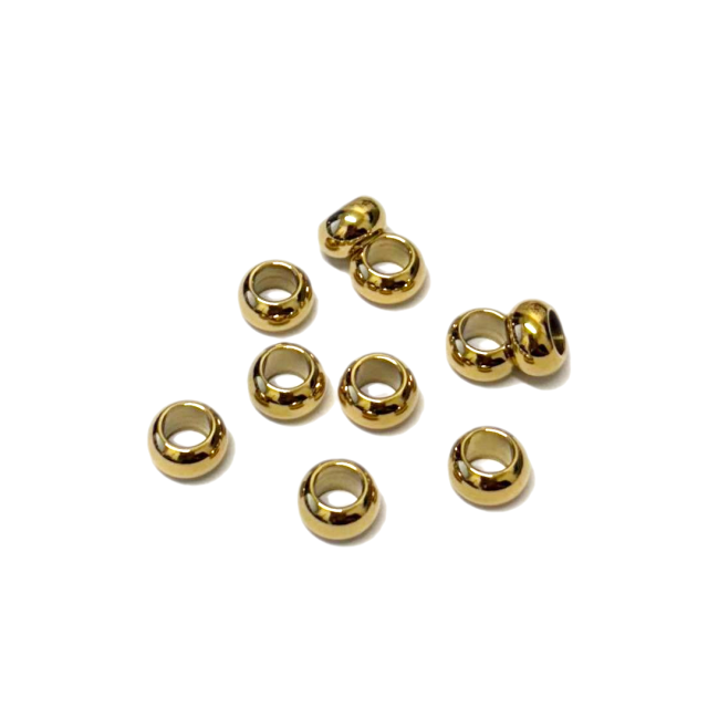 SEPARADOR 8X5MM (5MM INTERIOR) - ACERO DORADO