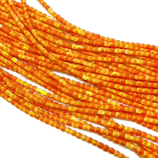 VIDRIOS TUBO 6X6MM  - NARANJA