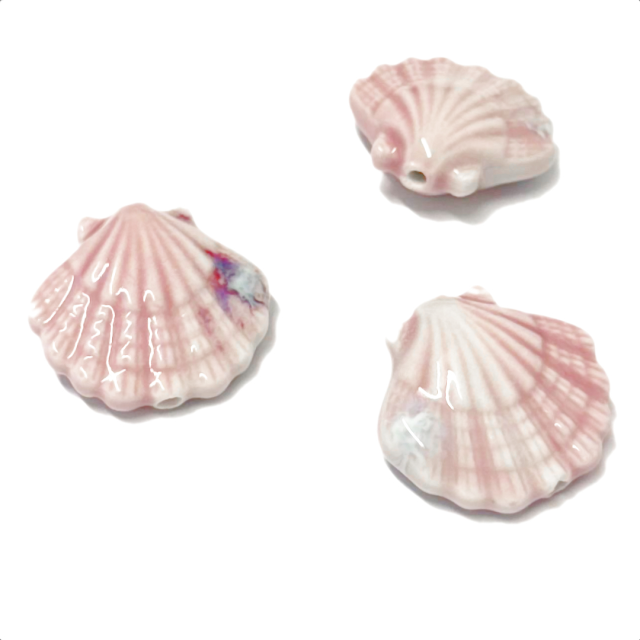 CERAMICA - CARACOLA 28X30MM - ROSADO (SEPARADOR) (MAR)