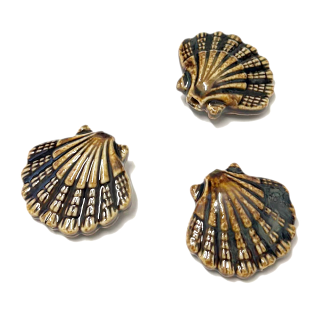 CERAMICA - CARACOLA 28X30MM - BEIGE (SEPARADOR) (MAR)