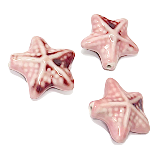 CERAMICA - ESTRELLA 35MM - ROSADO (SEPARADOR)