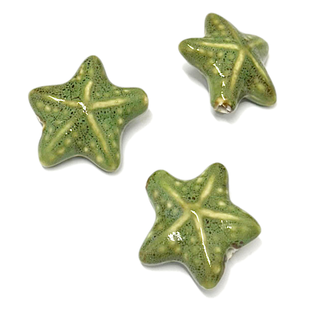 CERAMICA - ESTRELLA 35MM - VERDE CLARO (SEPARADOR)