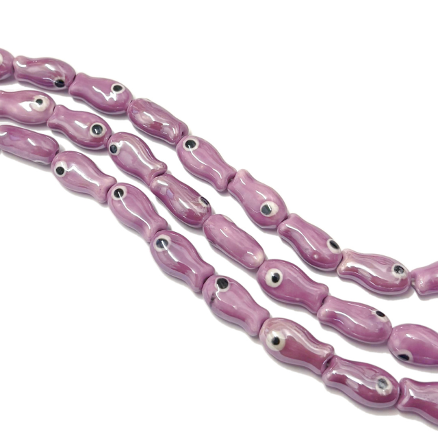 CERAMICA - PEZ 19X10MM - VIOLETA (MAR)