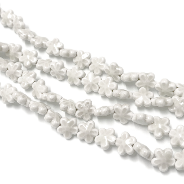 CERAMICA - FLOR 12MM - BLANCO