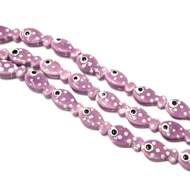 CERAMICA - PEZ 19X11MM - VIOLETA (MAR)