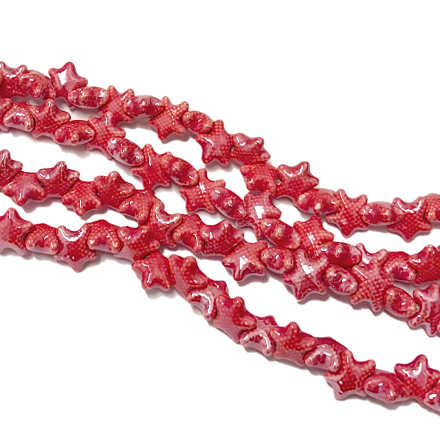 CERAMICA - ESTRELLA DE MAR 11MM - ROJO