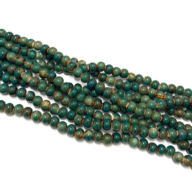 CERAMICA BOLITA 6MM - VERDE OSCURO