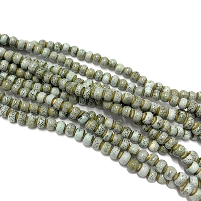 CERAMICA BOLITA 6MM - VERDE AGUA PUNTOS