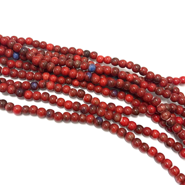 CERAMICA BOLITA 6MM - ROJO