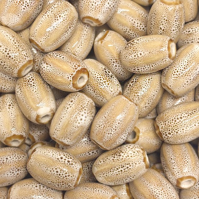 CERAMICA OVAL 21X15MM - BEIGE Y MARRON
