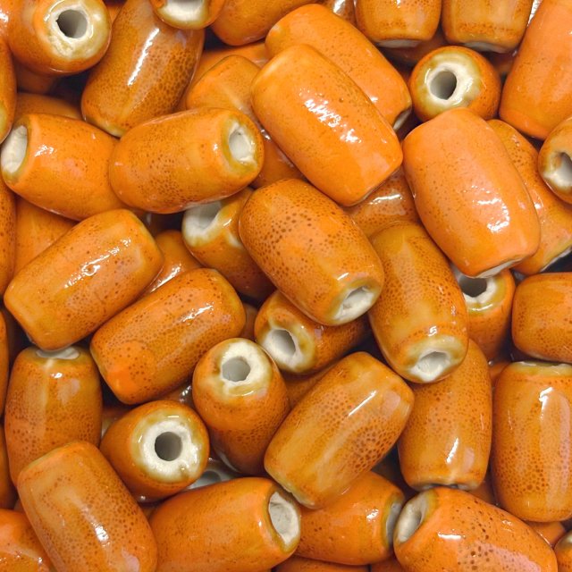 CERAMICA TUBO 20X13MM - NARANJA