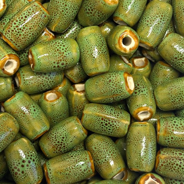 CERAMICA TUBO 20X13MM - VERDE