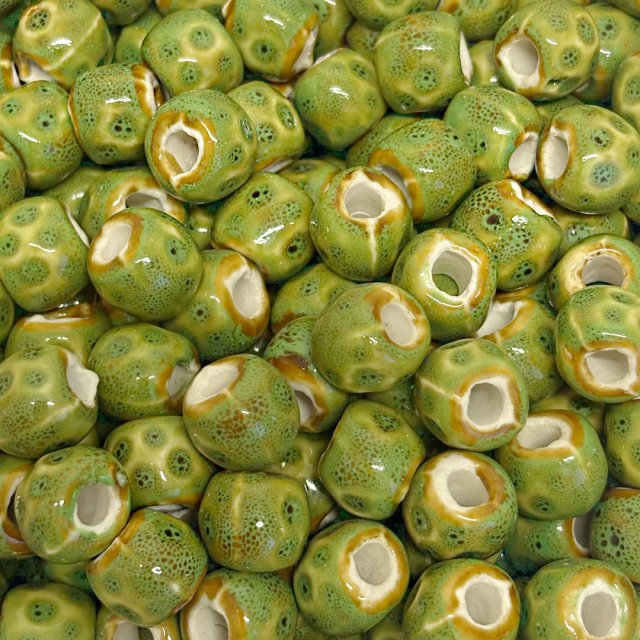 CERAMICA DONA IRREGULAR 12X14MM - VERDE