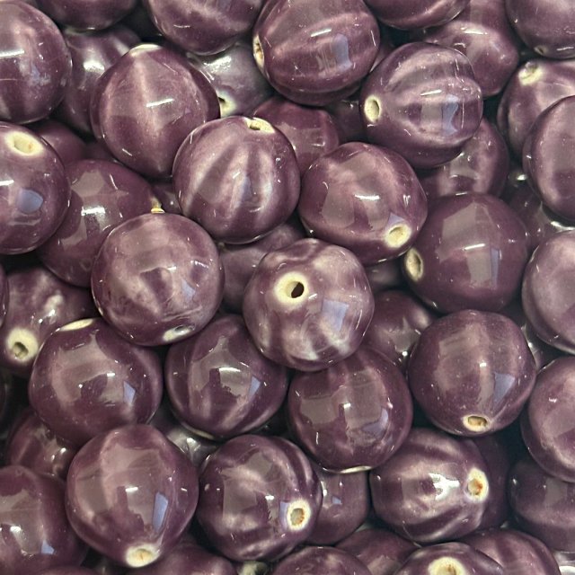 CERAMICA BOLITA IRREGULAR 17MM - VIOLETA