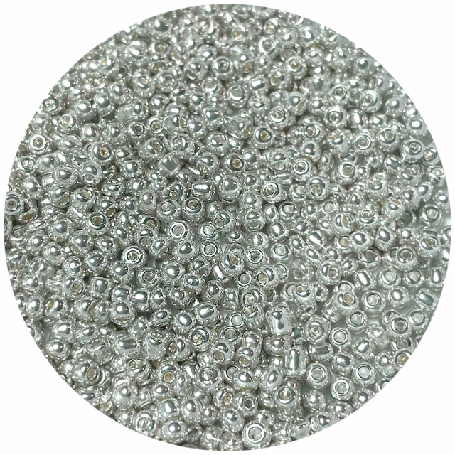 MOSTACILLAS 4X2.5MM METALIZADAS - PLATEADO