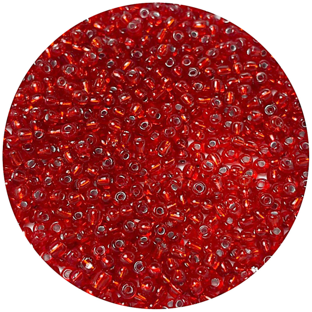 MOSTACILLAS 4X2.5MM PLATEADAS - ROJO